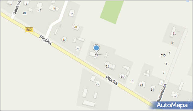 Maszewo, Płocka, 24, mapa Maszewo