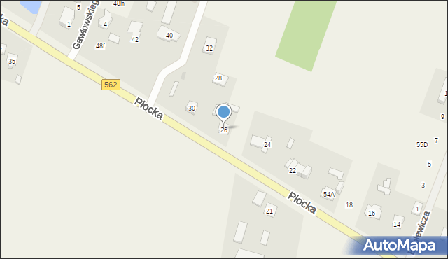 Maszewo, Płocka, 26, mapa Maszewo