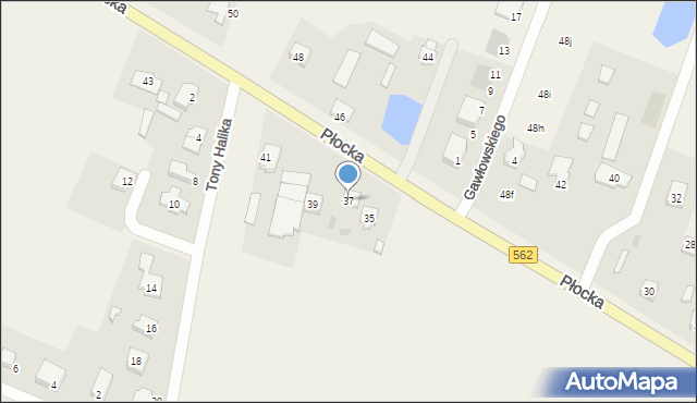 Maszewo, Płocka, 37, mapa Maszewo