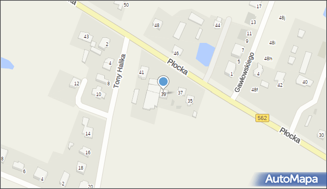 Maszewo, Płocka, 39, mapa Maszewo