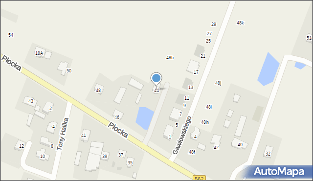 Maszewo, Płocka, 44, mapa Maszewo