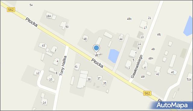 Maszewo, Płocka, 46, mapa Maszewo