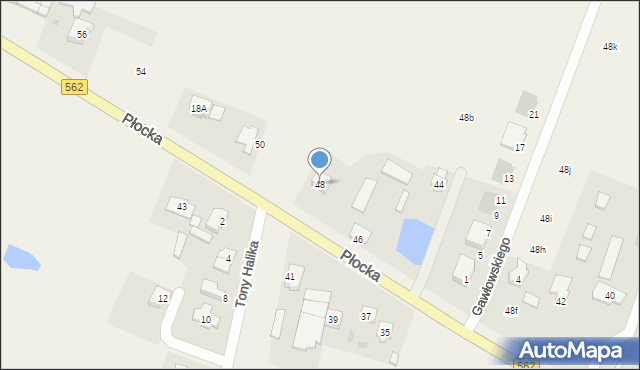 Maszewo, Płocka, 48, mapa Maszewo