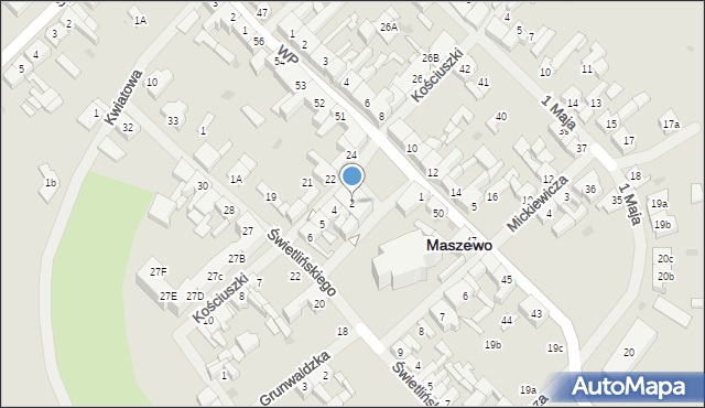 Maszewo, Plac Wolności, 2, mapa Maszewo