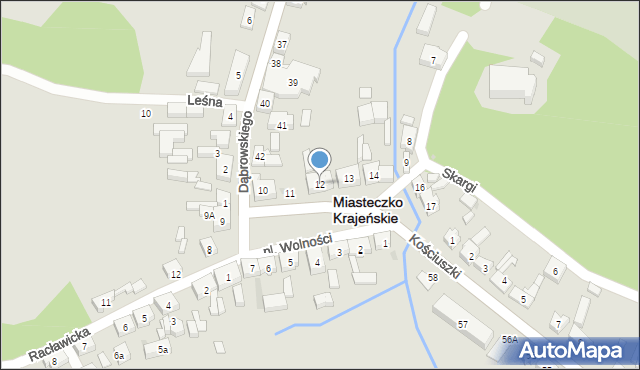 Miasteczko Krajeńskie, Plac Wolności, 12, mapa Miasteczko Krajeńskie