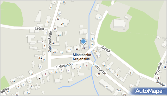 Miasteczko Krajeńskie, Plac Wolności, 14, mapa Miasteczko Krajeńskie