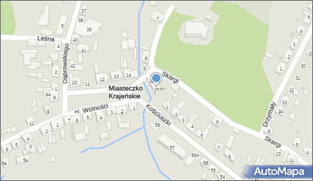 Miasteczko Krajeńskie, Plac Wolności, 17, mapa Miasteczko Krajeńskie
