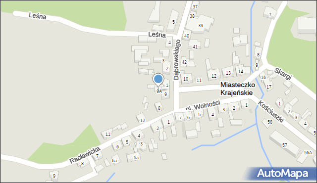 Miasteczko Krajeńskie, Plac Wolności, 9A, mapa Miasteczko Krajeńskie