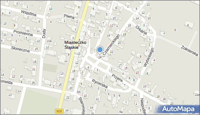 Miasteczko Śląskie, Plac Króla Władysława Jagiełły, 1A, mapa Miasteczko Śląskie
