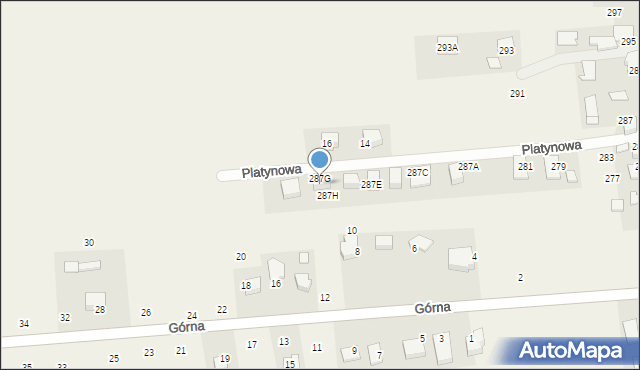 Michałowice, Platynowa, 21, mapa Michałowice
