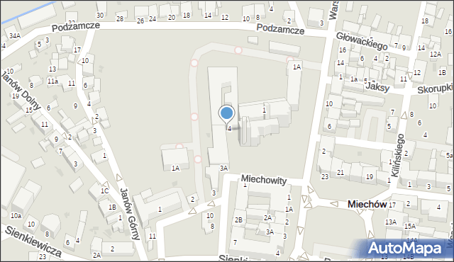 Miechów, Plac Kościuszki Tadeusza, gen., 4, mapa Miechów