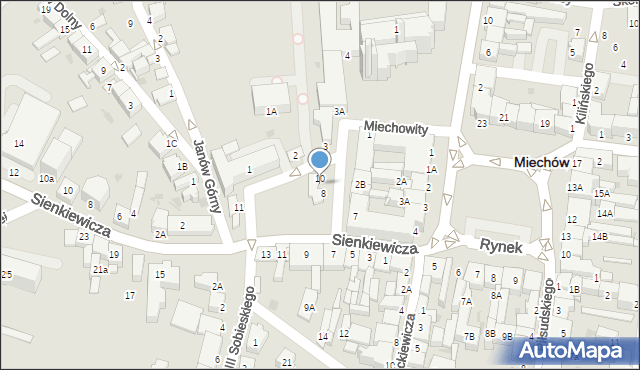 Miechów, Plac Kościuszki Tadeusza, gen., 9, mapa Miechów