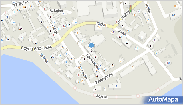 Międzychód, Plac Kościuszki Tadeusza, gen., 9, mapa Międzychód