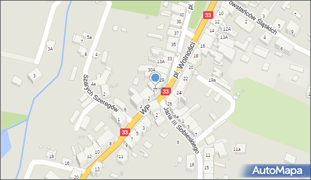 Międzylesie, Plac Wolności, 27, mapa Międzylesie