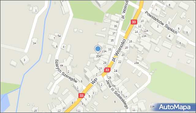 Międzylesie, Plac Wolności, 30A, mapa Międzylesie