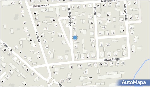 Międzyrzec Podlaski, Plac Kopernika Mikołaja, 6, mapa Międzyrzec Podlaski
