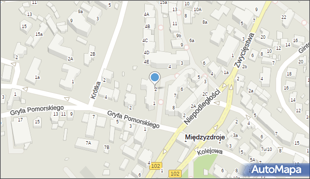 Międzyzdroje, Plac Neptuna, 2, mapa Międzyzdroje
