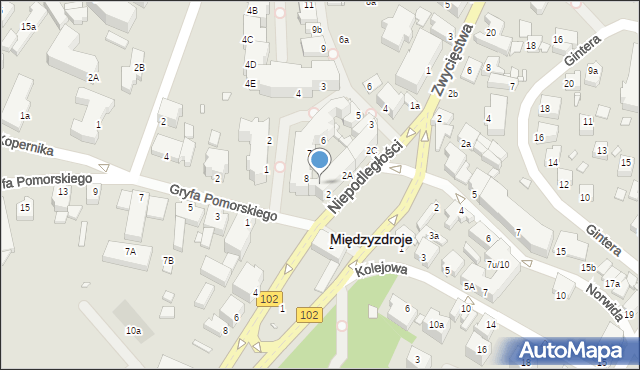 Międzyzdroje, Plac Neptuna, 3b, mapa Międzyzdroje