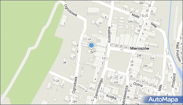 Mieroszów, Plac Niepodległości, 2A, mapa Mieroszów