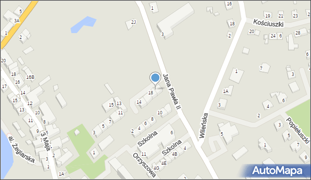 Mikołajki, Plac Handlowy, 20, mapa Mikołajki