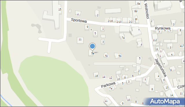 Milówka, Plac Wolności, 5e, mapa Milówka