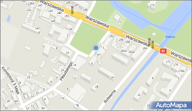 Mińsk Mazowiecki, Plac Kilińskiego Jana, płk., 7, mapa Mińsk Mazowiecki