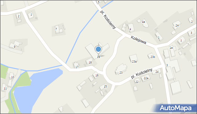 Mirostowice Dolne, Plac Kościelny, 19, mapa Mirostowice Dolne