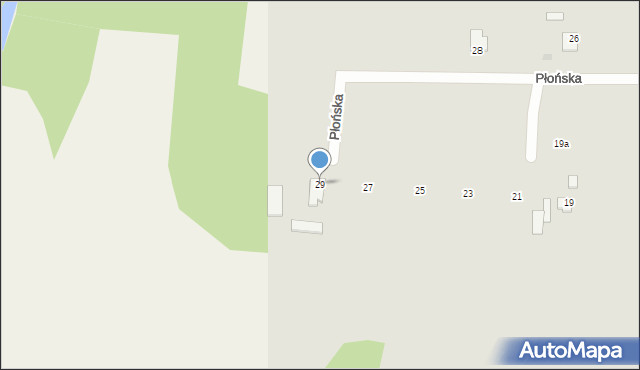 Mława, Płońska, 29, mapa Mława