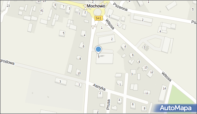 Mochowo, Płocka, 3, mapa Mochowo