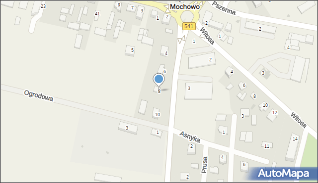 Mochowo, Płocka, 8, mapa Mochowo