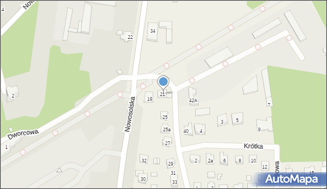 Modrzyca, Plater Emilii, 23, mapa Modrzyca