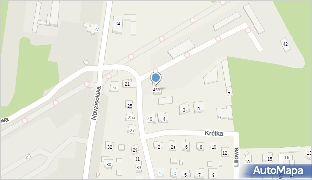 Modrzyca, Plater Emilii, 42A, mapa Modrzyca
