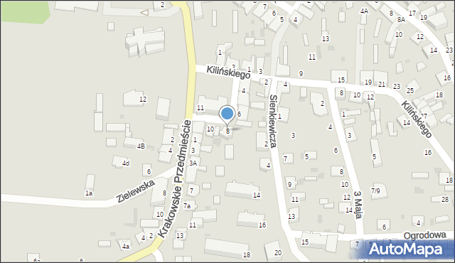 Mogielnica, Plac Poświętne, 8, mapa Mogielnica