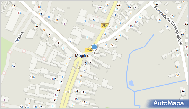 Mogilno, Plac Wolności, 1, mapa Mogilno