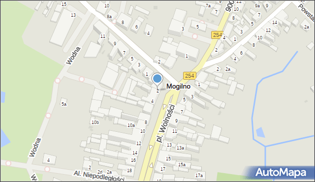 Mogilno, Plac Wolności, 2, mapa Mogilno