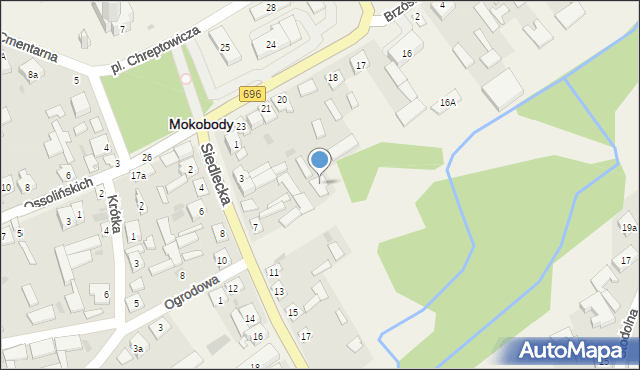 Mokobody, Plac Chreptowicza, 20a, mapa Mokobody