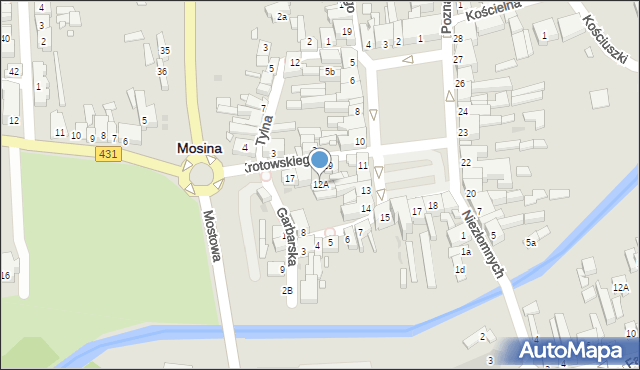 Mosina, Plac 20 Października, 12A, mapa Mosina