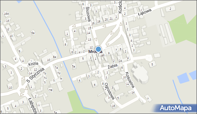 Mrocza, Plac 1 Maja, 11, mapa Mrocza