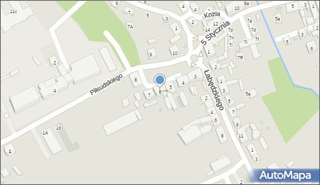 Mrocza, Plac Wolności, 6, mapa Mrocza