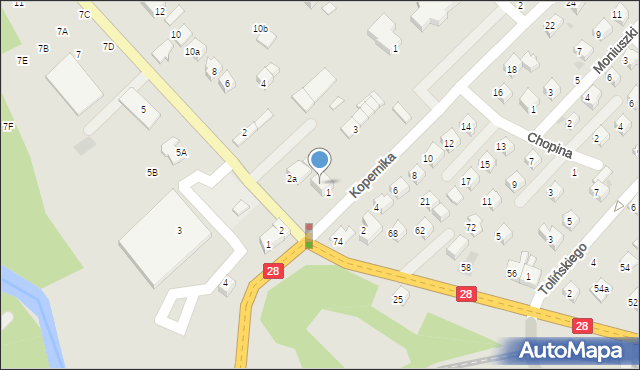 Mszana Dolna, Plac św. s. Faustyny, 2, mapa Mszana Dolna