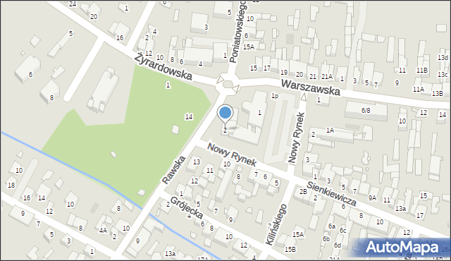 Mszczonów, Plac Piłsudskiego Józefa, marsz., 2, mapa Mszczonów