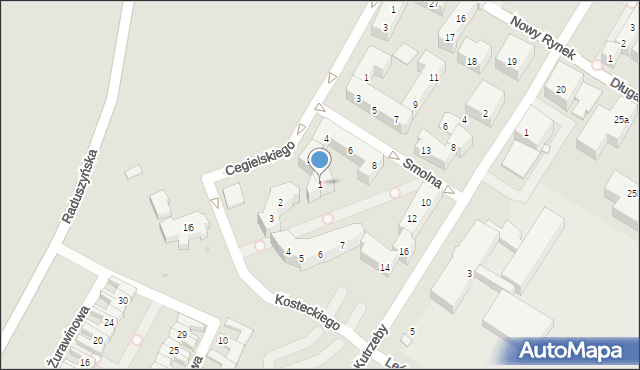 Murowana Goślina, Plac Kasztanowy, 1, mapa Murowana Goślina