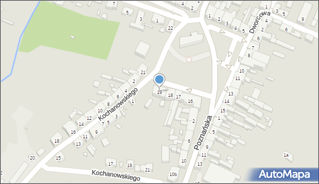 Murowana Goślina, Plac Powstańców Wielkopolskich, 19, mapa Murowana Goślina