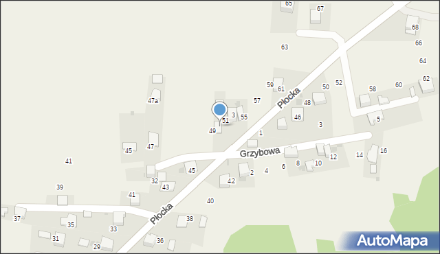 Myślachowice, Płocka, 49, mapa Myślachowice