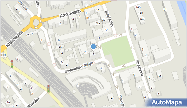 Mysłowice, Plac Wolności, 6, mapa Mysłowice
