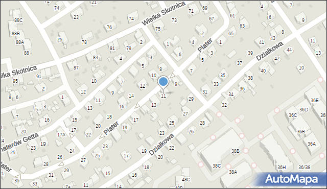 Mysłowice, Plater Emilii, 11, mapa Mysłowice