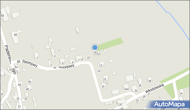 Myszków, Plac Sportowy, 12, mapa Myszków