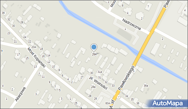 Myszyniec, Plac Wolności, 29A, mapa Myszyniec