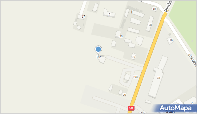 Nacpolsk, Płońska, 19c, mapa Nacpolsk