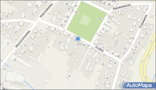Nadarzyn, Plac Poniatowskiego, 17, mapa Nadarzyn